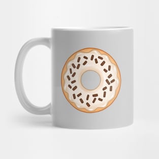 White Donut and Chocolate Sprinkles Mug